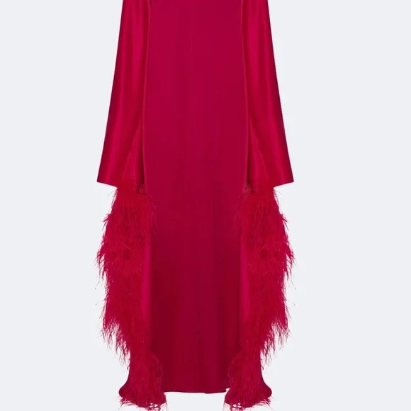 Lapointe Satin Feather Caftan - Picture 4 of 4